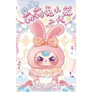 NEW!! Baby Three - Lily Rabbit Town V2 plush - NEW!! Unopened Blind Box